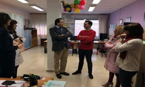 Felicitación y visita del alcalde de Almansa 